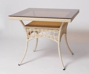 Стол для дачи FM-2001, 850*850 белый