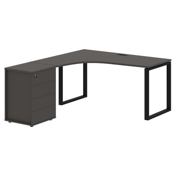 Стол эргономичный с тумбой EQCET 1518(L) 1560х1880х750 EDIS