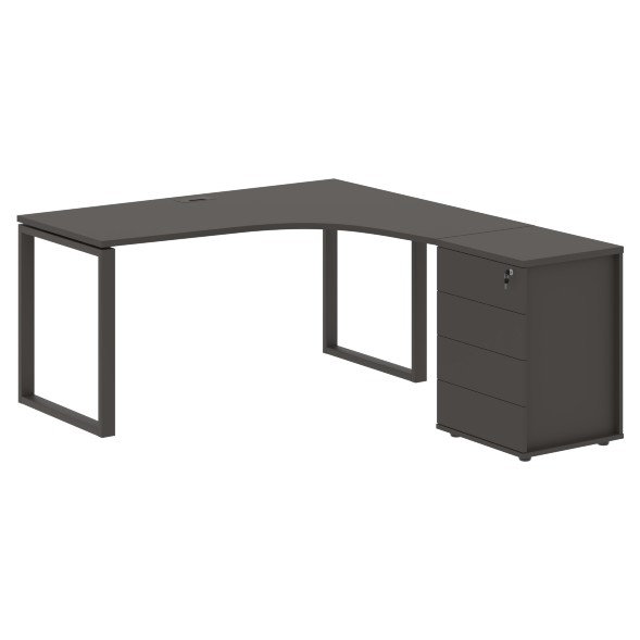 Стол эргономичный с тумбой EQCET 1518(R) 1560х1880х750 EDIS